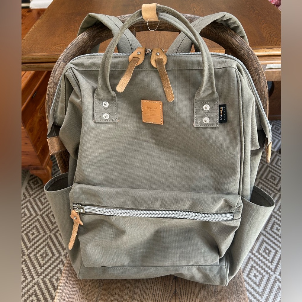 HIMAWARI Holly Daze 15” Waterproof Canvas Backpack-Out Of Stock on website. Gray